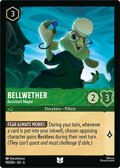 Image for Bellwether - Assistant Mayor (Azurite Sea) (90/204) - Disney Lorcana