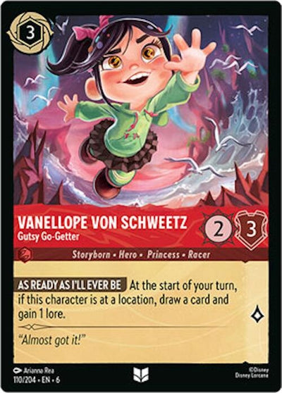 Image for Vanellope von Schweetz - Gutsy Go-Getter (Azurite Sea) (110/204) - Disney Lorcana