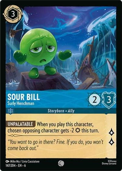 Image for Sour Bill - Surly Henchman (Azurite Sea) (147/204) - Disney Lorcana
