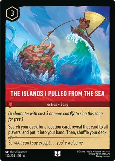Image for The Islands I Pulled From The Sea (Azurite Sea) (130/204) - Disney Lorcana