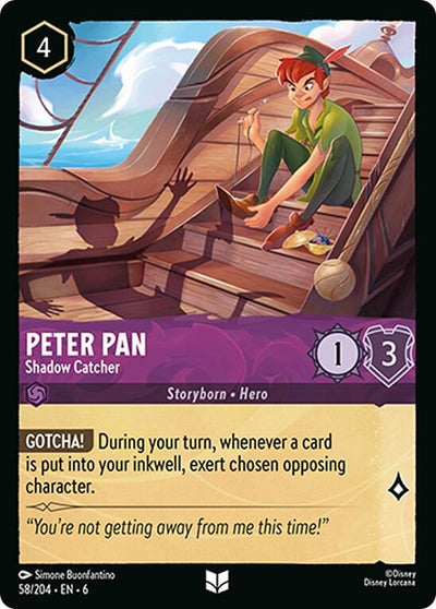 Image for Peter Pan - Shadow Catcher (Azurite Sea) (58/204) - Disney Lorcana