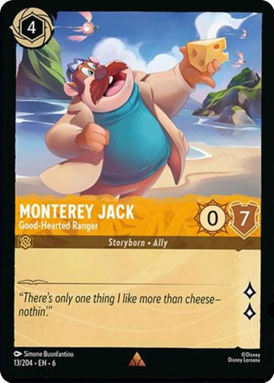 Image for Monterey Jack - Good-Hearted Ranger (Azurite Sea) (13/204) - Disney Lorcana