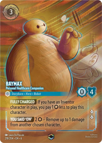 Image for Baymax - Personal Healthcare Companion (Enchanted) (Azurite Sea) (218/204) - Disney Lorcana