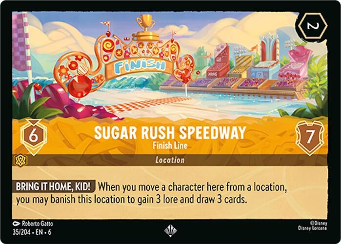 Image for Sugar Rush Speedway - Finish Line (Azurite Sea) (35/204) - Disney Lorcana