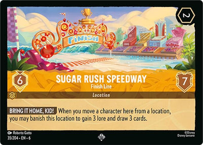Image for Sugar Rush Speedway - Finish Line (Azurite Sea) (35/204) - Disney Lorcana