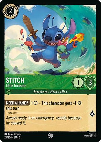 Image for Stitch - Little Trickster (Azurite Sea) (26/204) - Disney Lorcana