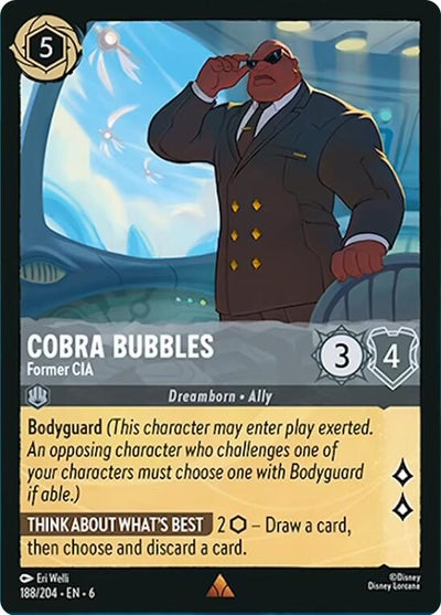 Image for Cobra Bubbles - Former CIA (Azurite Sea) (188/204) - Disney Lorcana