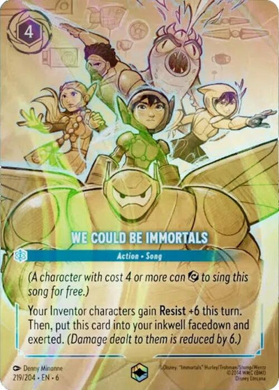 Image for We Could Be Immortals (Enchanted) (Azurite Sea) (219/204) - Disney Lorcana