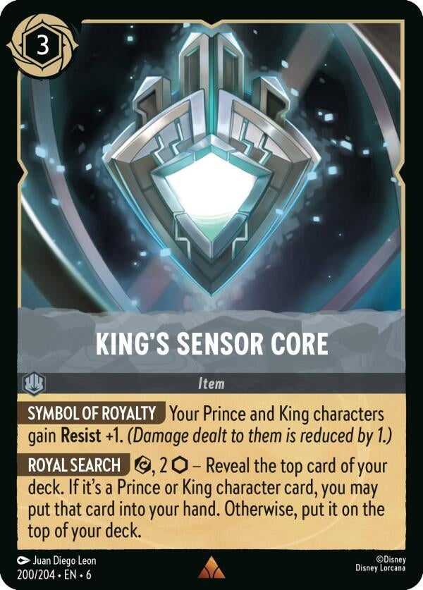 Image for King's Sensor Core (Azurite Sea) (200/204) - Disney Lorcana