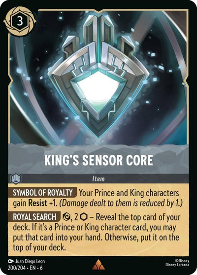 Image for King's Sensor Core (Azurite Sea) (200/204) - Disney Lorcana