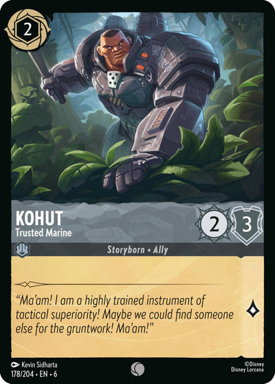 Image for Kohut - Trusted Marine (Azurite Sea) (178/204) - Disney Lorcana