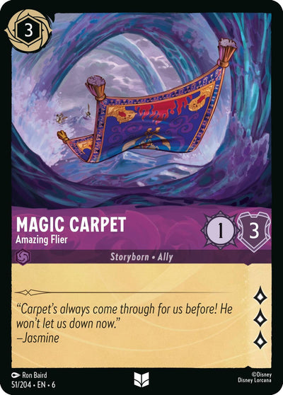 Image for Magic Carpet - Amazing Flier (Azurite Sea) (51/204) - Disney Lorcana