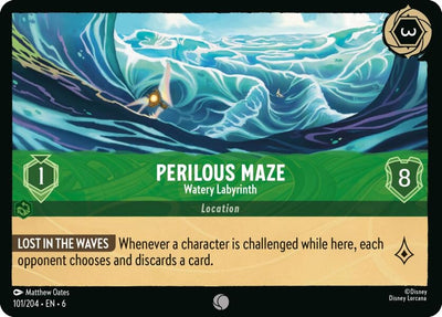 Image for Perilous Maze - Watery Labyrinth (Azurite Sea) (101/204) - Disney Lorcana