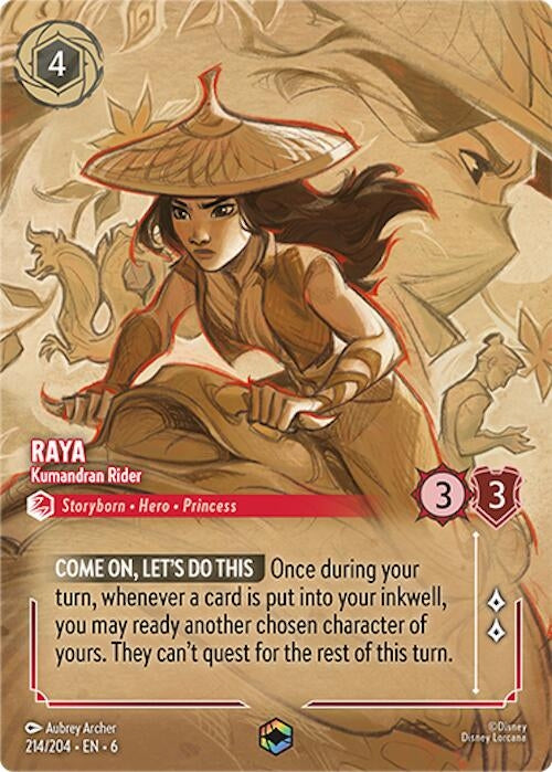 Image for Raya - Kumandran Rider (Enchanted) (Azurite Sea) (214/204) - Disney Lorcana