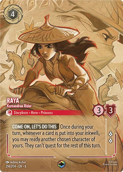 Image for Raya - Kumandran Rider (Enchanted) (Azurite Sea) (214/204) - Disney Lorcana