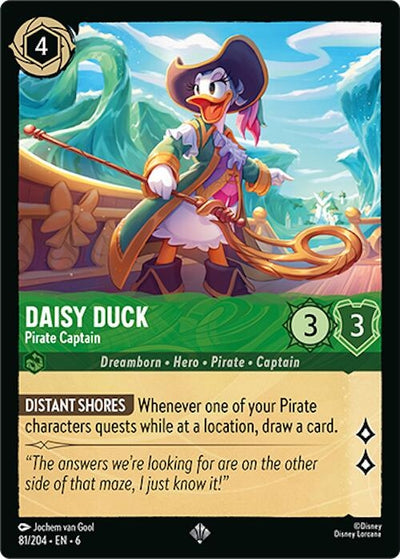 Image for Daisy Duck - Pirate Captain (Azurite Sea) (81/204) - Disney Lorcana