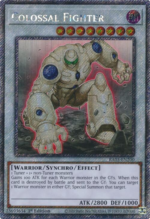 Image for Colossal Fighter (Platinum Secret Rare) (Quarter Century Bonanza) (RA03-EN200) - YuGiOh