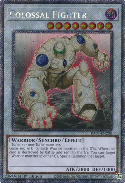 Image for Colossal Fighter (Platinum Secret Rare) (Quarter Century Bonanza) (RA03-EN200) - YuGiOh