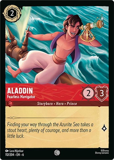 Image for Aladdin - Fearless Navigator (Azurite Sea) (112/204) - Disney Lorcana