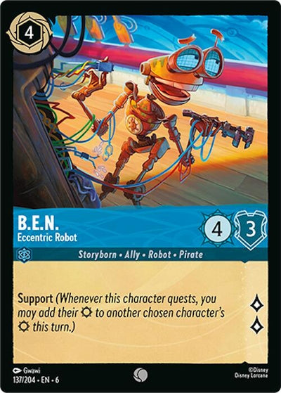 Image for B.E.N. - Eccentric Robot (Azurite Sea) (137/204) - Disney Lorcana