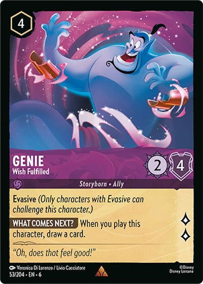Image for Genie - Wish Fulfilled (Azurite Sea) (53/204) - Disney Lorcana