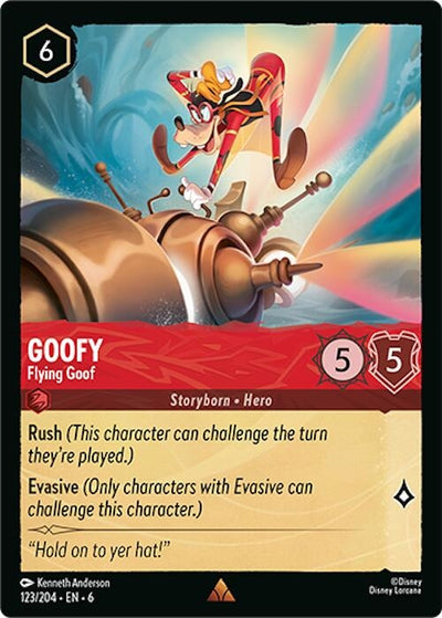 Image for Goofy - Flying Goof (Azurite Sea) (123/204) - Disney Lorcana