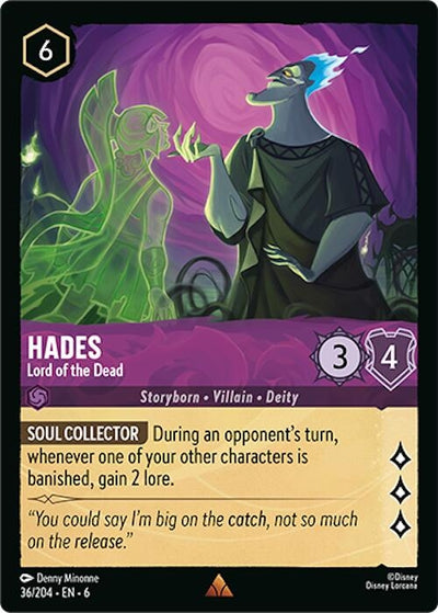 Image for Hades - Lord of the Dead (Azurite Sea) (36/204) - Disney Lorcana