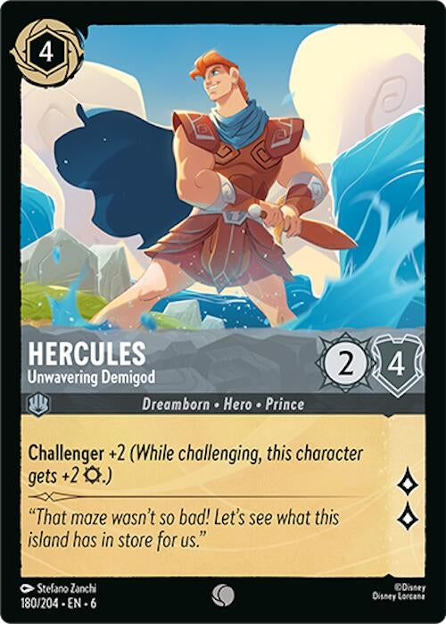Image for Hercules - Unwavering Demigod (Azurite Sea) (180/204) - Disney Lorcana