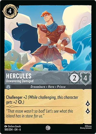 Image for Hercules - Unwavering Demigod (Azurite Sea) (180/204) - Disney Lorcana