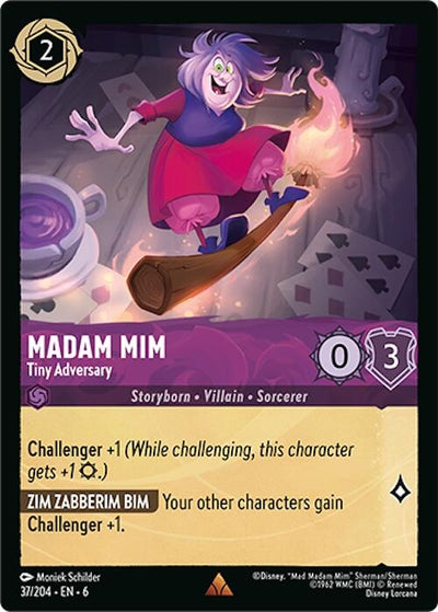 Image for Madam Mim - Tiny Adversary (Azurite Sea) (37/204) - Disney Lorcana