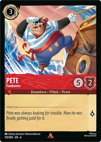 Image for Pete - Freebooter (Azurite Sea) (122/204) - Disney Lorcana
