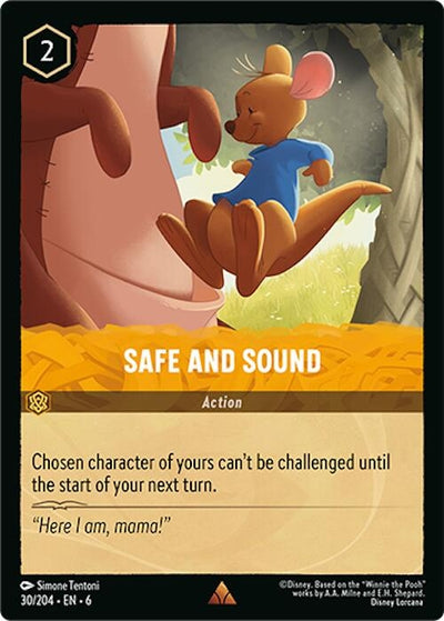 Image for Safe and Sound (Azurite Sea) (30/204) - Disney Lorcana