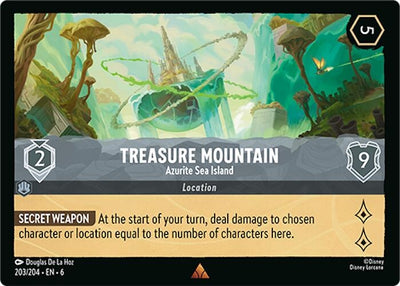 Image for Treasure Mountain - Azurite Sea Island (Azurite Sea) (203/204) - Disney Lorcana