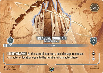 Image for Treasure Mountain - Azurite Sea Island (Enchanted) (Azurite Sea) (222/204) - Disney Lorcana