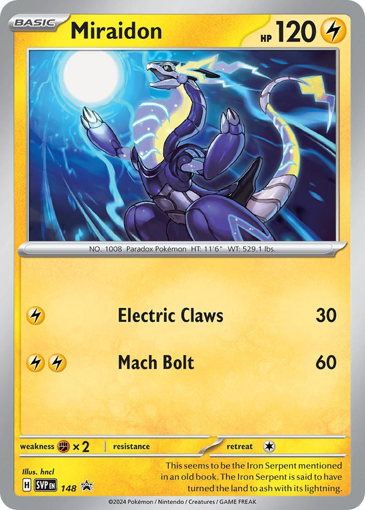 Image for Miraidon - 148 (SV: Scarlet & Violet Promo Cards) (148) - Pokemon
