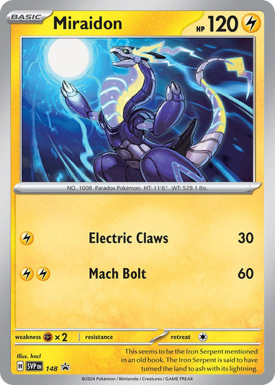 Image for Miraidon - 148 (SV: Scarlet & Violet Promo Cards) (148) - Pokemon
