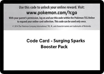 Image for Code Card - Surging Sparks Booster Pack - Pokemon