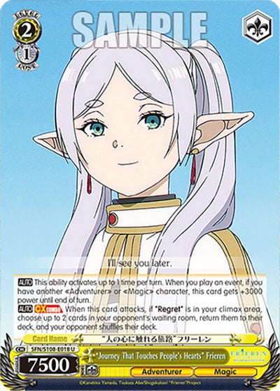 Image for "Journey That Touches People's Hearts" Frieren (Frieren: Beyond Journey’s End) (SFN/S108-E018 U) - Weiss Schwarz