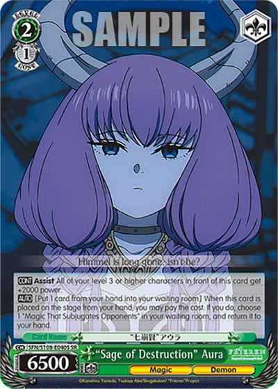 Image for "Sage of Destruction" Aura (SR) (Frieren: Beyond Journey’s End) (SFN/S108-E040S SR) - Weiss Schwarz