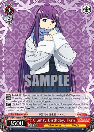 Image for Clumsy Birthday, Fern (SR) (Frieren: Beyond Journey’s End) (SFN/S108-E052S SR) - Weiss Schwarz