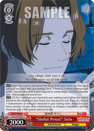 Image for "Sinful Priest" Sein (Frieren: Beyond Journey’s End) (SFN/S108-E061 C) - Weiss Schwarz