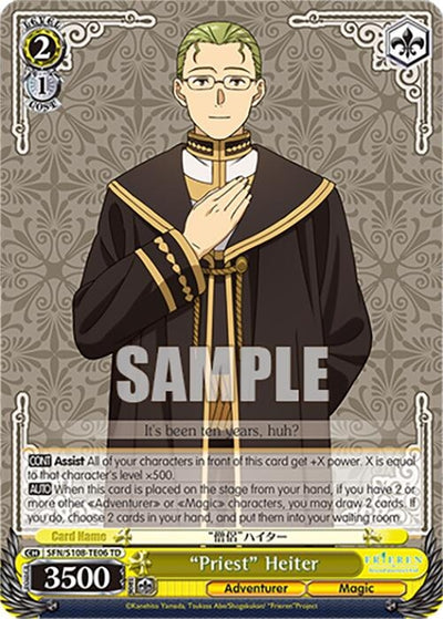 Image for "Priest" Heiter (Frieren: Beyond Journey’s End) (SFN/S108-TE06 TD) - Weiss Schwarz