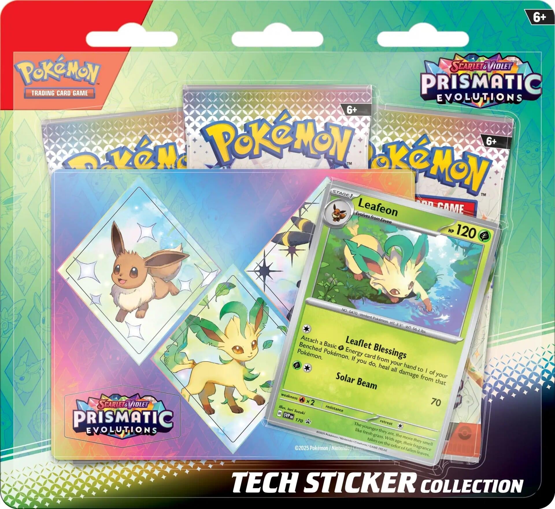 Prismatic Evolutions Tech Sticker Collection [Leafeon] (PRE)