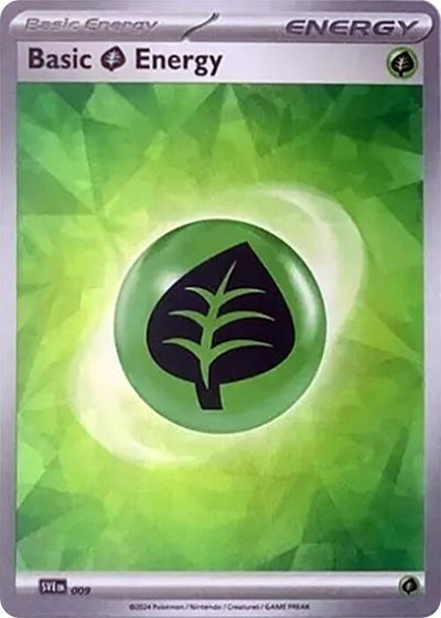 Image for Basic Grass Energy (Cracked Ice Holo) (SV07: Stellar Crown) (009) - Pokemon