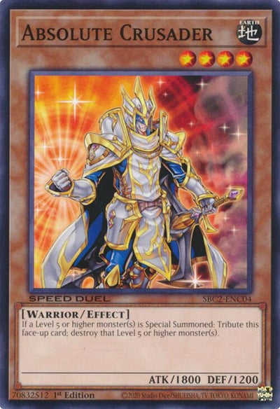 Image for Absolute Crusader (Speed Duel: Battle City Finals) (SBC2-ENC04) - YuGiOh