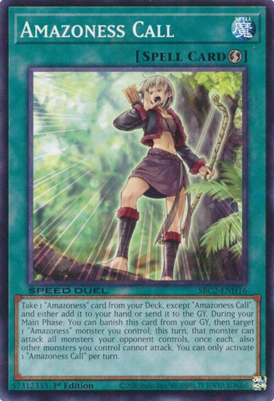 Image for Amazoness Call (Speed Duel: Battle City Finals) (SBC2-ENH16) - YuGiOh