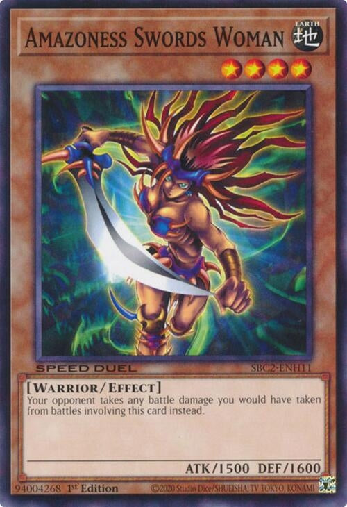 Image for Amazoness Swords Woman (Speed Duel: Battle City Finals) (SBC2-ENH11) - YuGiOh