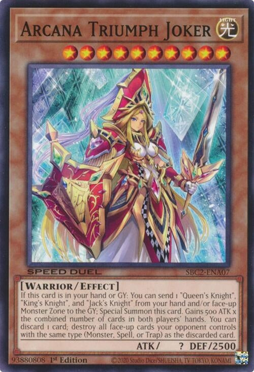 Image for Arcana Triumph Joker (Speed Duel: Battle City Finals) (SBC2-ENA07) - YuGiOh