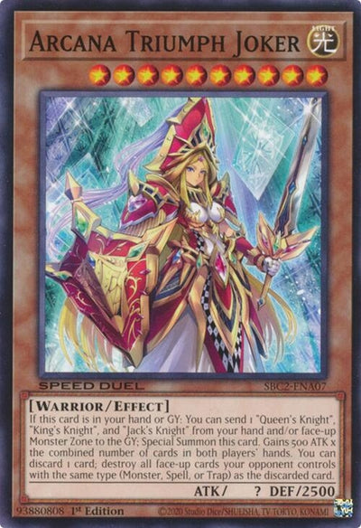 Image for Arcana Triumph Joker (Speed Duel: Battle City Finals) (SBC2-ENA07) - YuGiOh