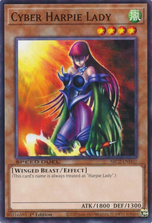 Image for Cyber Harpie Lady (Speed Duel: Battle City Finals) (SBC2-ENH07) - YuGiOh